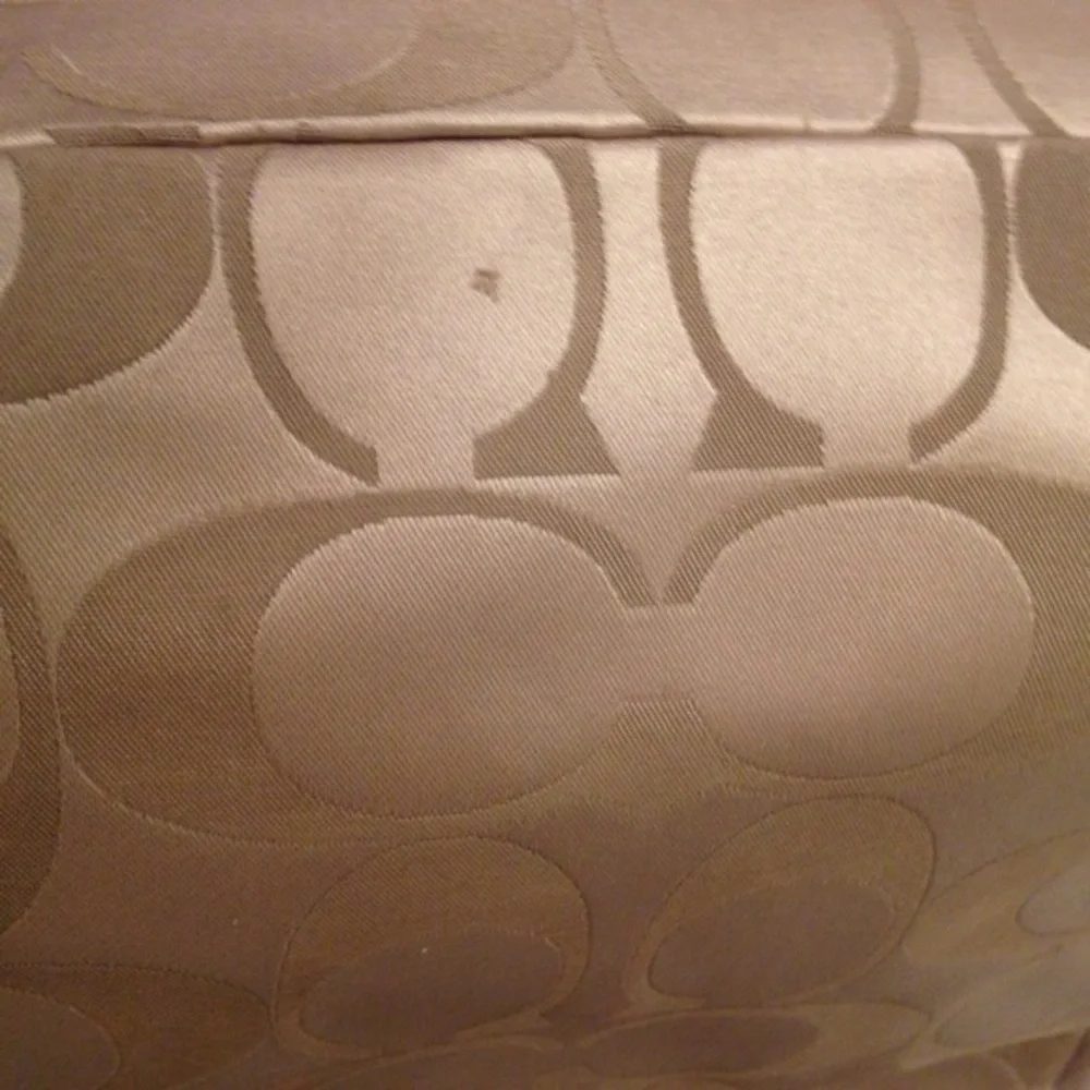 Coach gold signature c triple compartment soho hobo bag brown leather rare